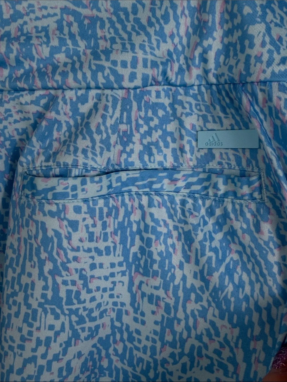 adidas Light Blue Printed Golf or tennis Athletic Skort. Pockets. Womens Size XL